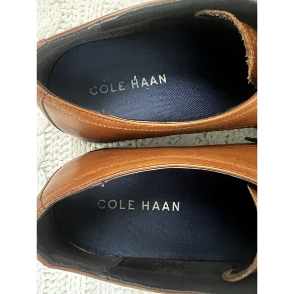 Cole Haan Men’s 12M Leather Modern Essentials Cap Toe Oxford Shoe Tan READ - Picture 10 of 12